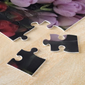 チューリップカラフルフラワーガーデン開花懸命 ジグソーパズル (側面)