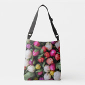 チューリップカラフルフラワーズイースター春 クロスボディバッグ (正面)