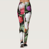 チューリップカラフルフラワーズイースター春 レギンス (裏面)