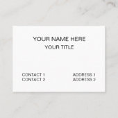 チューリップカラフルフローラチューリップ 名刺 (裏面)