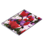 チューリップカラフル花スパイラルノート ノートブック (左側)