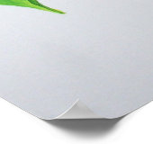 チューリップカラフル芸術的花 ポスター (角)