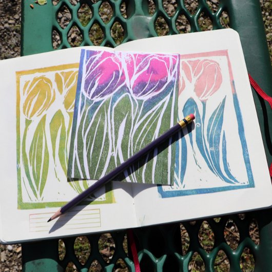 チューリップガーデニングアート ポストカード