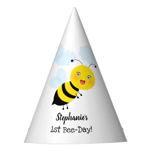 チューリップガーデンでミツバチ パーティーハット (正面)