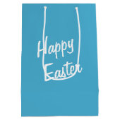 チューリップガーデンのイースターバニー ミディアムペーパーバッグ (裏面)