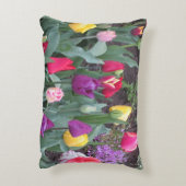 チューリップガーデンアクセント枕 アクセントクッション (裏面(縦))