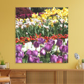 チューリップガーデンキャンバスプリントプリント キャンバスプリント (インサイチュ (リビング))