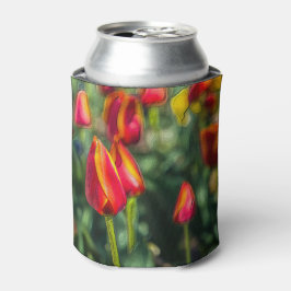 チューリップガーデンテクスチャ 缶クーラー