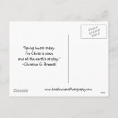 チューリップガーデンハッピーイースター シーズンポストカード (裏面)