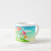 チューリップガーデンバタフライ エスプレッソカップ (正面右)