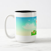 チューリップガーデンバタフライ ツートーンマグカップ (左)