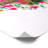 チューリップガーデンボタニカルアートプリント ポスター (角)