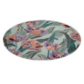 チューリップガーデン：ヴィンテージ大きな花 カッティングボード (角)