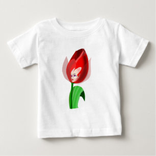チューリップガールベビーTシャツ ベビーTシャツ