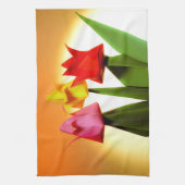 チューリップキッチン皿タオルのホームデコル キッチンタオル (縦)