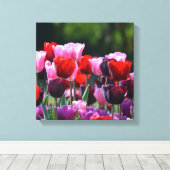 チューリップキャンバス印刷 キャンバスプリント (インサイチュ (ウッドフロア))
