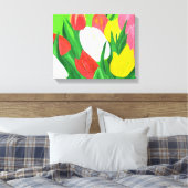 チューリップキャンバス印刷 キャンバスプリント (インサイチュ (寝室))