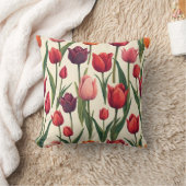 チューリップクッション、枕 クッション (ブランケット)