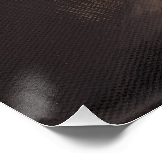 チューリップグラスのパータースタウトのアートにダーク絵画ビール ポスター (コーナー)