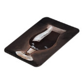 チューリップグラスのパータースタウトのアートにダーク絵画ビール マグネット (左側)