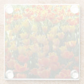 チューリップグラスコースター ガラスコースター (裏面)