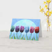 チューリップグリーティングカード カード (黄色い花)