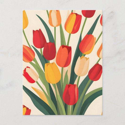 チューリップグローアップ ポストカード (正面)