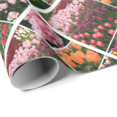 チューリップコラージュティッシュペーパー ラッピングペーパー (ロールコーナー)