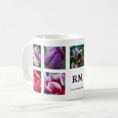 チューリップコラージュ#1マグ コーヒーマグカップ (正面左)