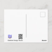 チューリップコラージュDIYポストカード ポストカード (裏面)