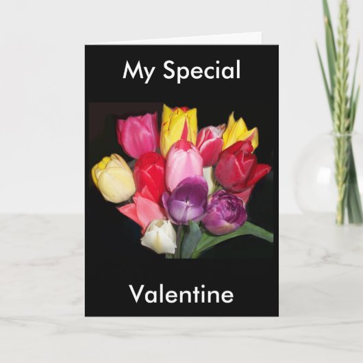 チューリップスの花束 シーズンカード (正面)