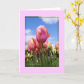 チューリップスインザサン – カ空白のード カード (黄色い花)