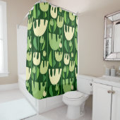 チューリップスカンジナビアスタイルパターン シャワーカーテン (インサイチュ)