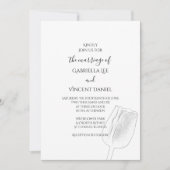 チューリップスケッチ春の結婚式 招待状 (正面)