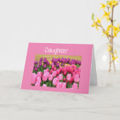 チューリップス・ガルール，デイガーの「21番目」誕生日 カード (黄色い花)