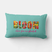 チューリップタイポグラフィ ランバークッション (裏面)