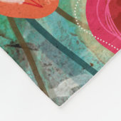 チューリップタンインスパイアゴコンテンポラリー自然- フリースブランケット (角)