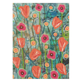 チューリップタンゴインスパイア自然フローラ- テーブルクロス