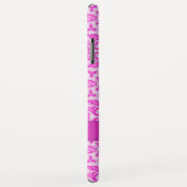 チューリップダマスクパターン紫色のピンク名 Case-Mate iPhoneケース (裏面/右)