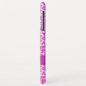 チューリップダマスクパターン紫色のピンク名 Case-Mate iPhoneケース (裏面/左)