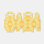 チューリップダマスク黄パターン(の模様が)ある春またはイースターボックス フェイバーボックス (折り畳みなし)