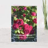 チューリップチューリップレッドピンクフラワーフローラ誕生日カード カード (裏面)