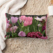 チューリップデイジーヒアシンス ランバークッション (ブランケット)