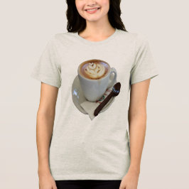 チューリップデザインとチョコレートのアメリカーノコーヒー トライブレンドＴシャツ
