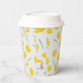 チューリップデザインオン紙カップ 紙コップ (左)