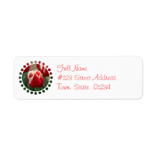 チューリップデザイン宛名ラベル ラベル