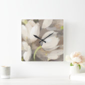 チューリップデライトII スクエア壁時計 (ホーム)