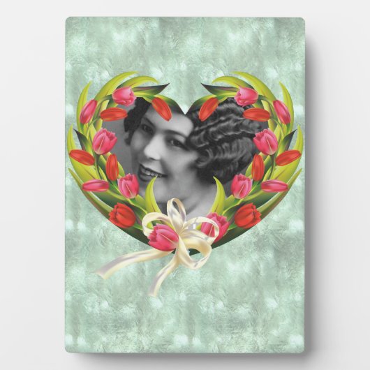 チューリップハートアートフレームプラーク フォトプラーク (正面)