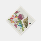 チューリップバードバタフライファインアート紙ナプキンス スタンダードカクテルナプキン (角)
