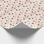 チューリップパターン ラッピングペーパー (角)